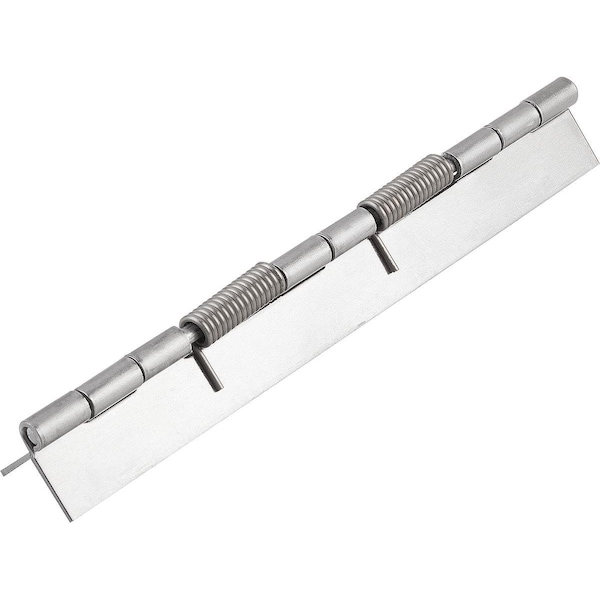 Spring Hinge Spring Open A=40, B=180, Form:A Without Hole, Steel Bright